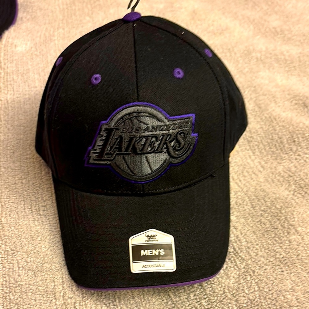Los Angeles Lakers Black and Purple Cap
